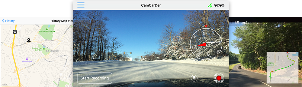 CamCarDer Screens