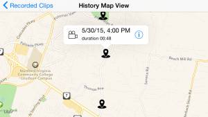 CamCarDer History Map View