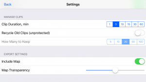 CamCarDer Settings (more)