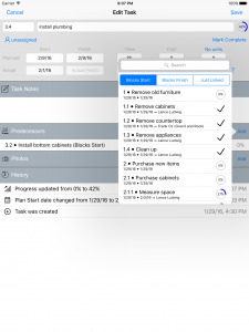 Define Predecessor Task