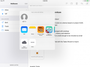 Import from email