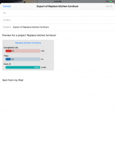 Export via email snapshot