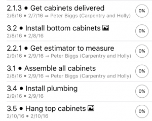 Tasks with photos
