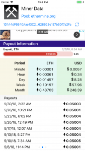 Payouts and projection
