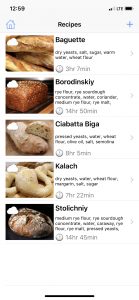 Elenco ricette